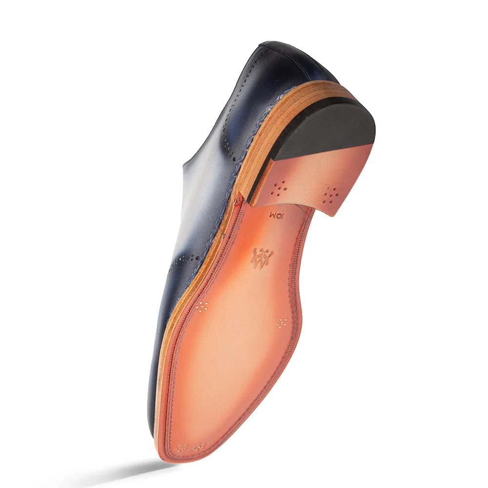 Mezlan Almagro Two-Tone Oxford Navy / Pearl Grey (21592) - Medium