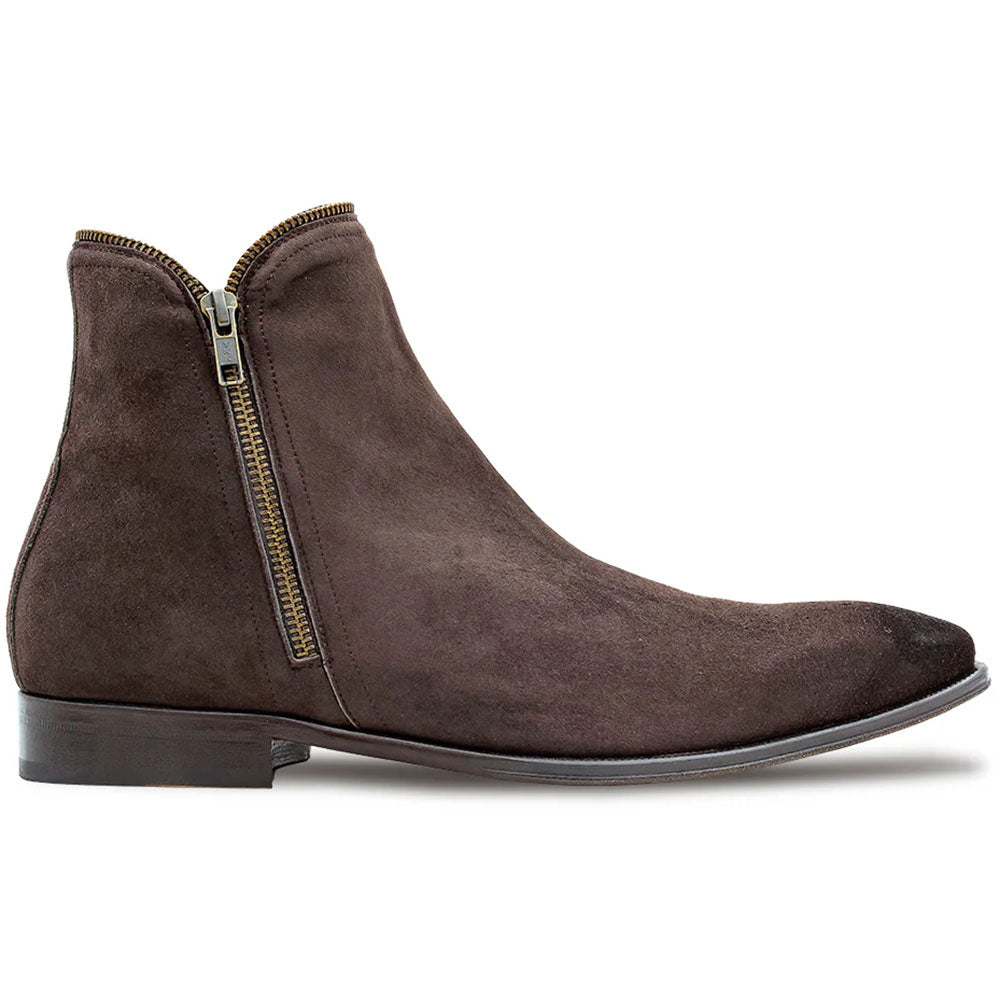 Mezlan Moretti Suede Zip Boot Brown (21686) - Medium