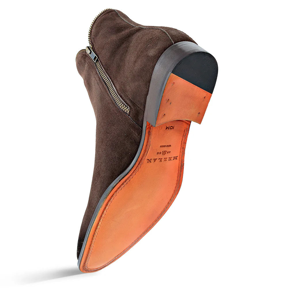 Mezlan Moretti Suede Zip Boot Brown (21686) - Medium