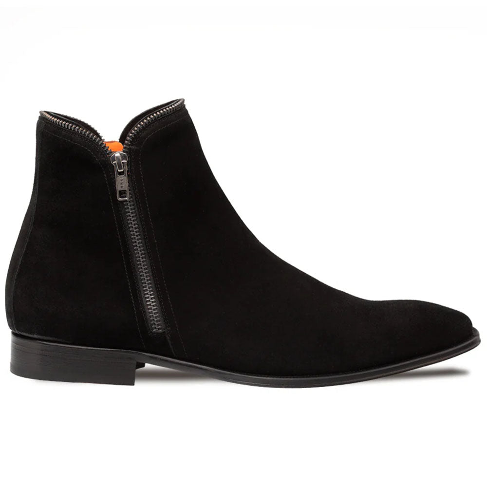 Mezlan Moretti Suede Zip Boot Black (21686) - Medium