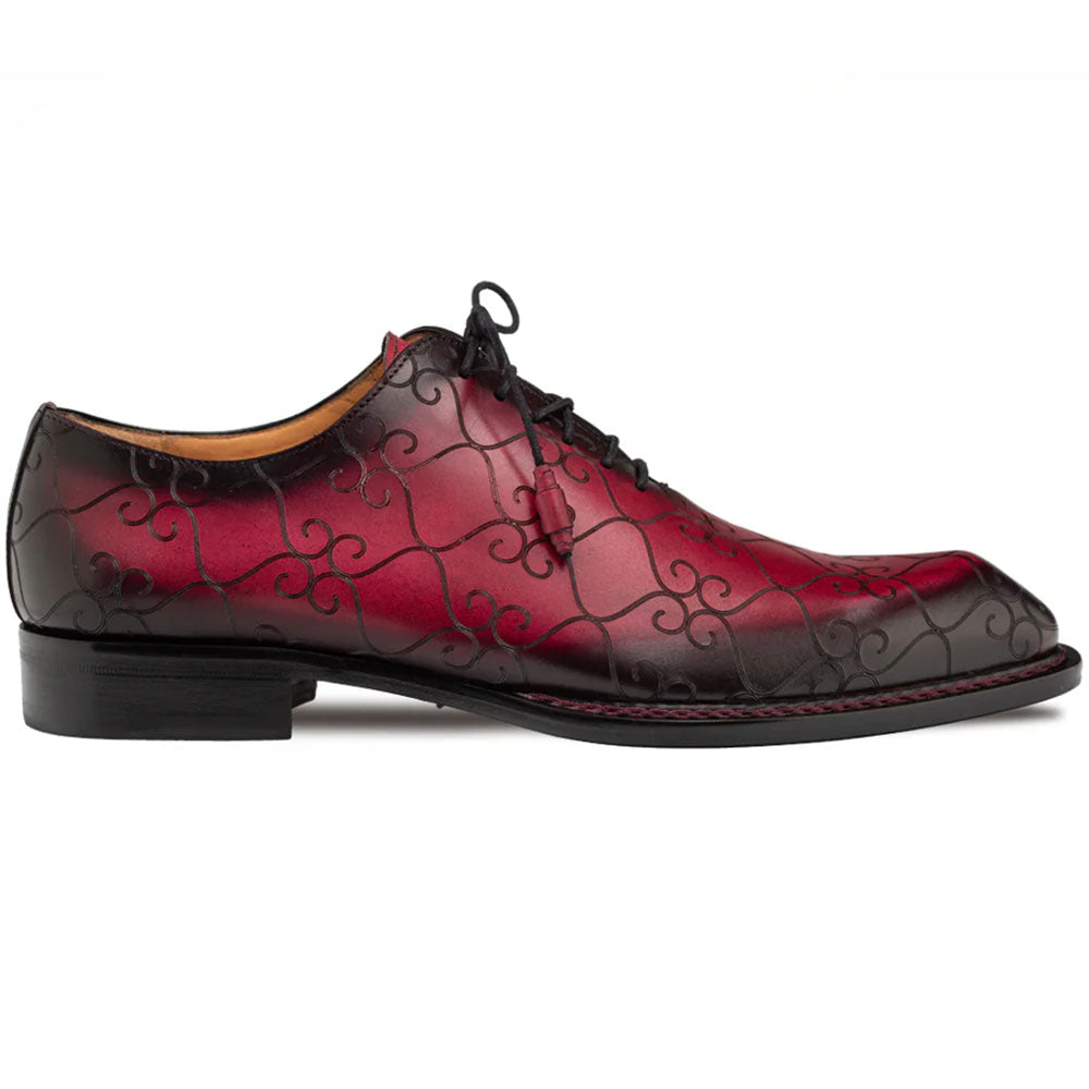 Mezlan Tribeca Laser Print Oxford Burgundy (21691) - Medium