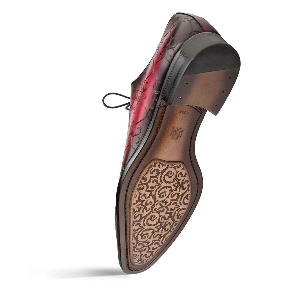 Mezlan Tribeca Laser Print Oxford Burgundy (21691) - Medium