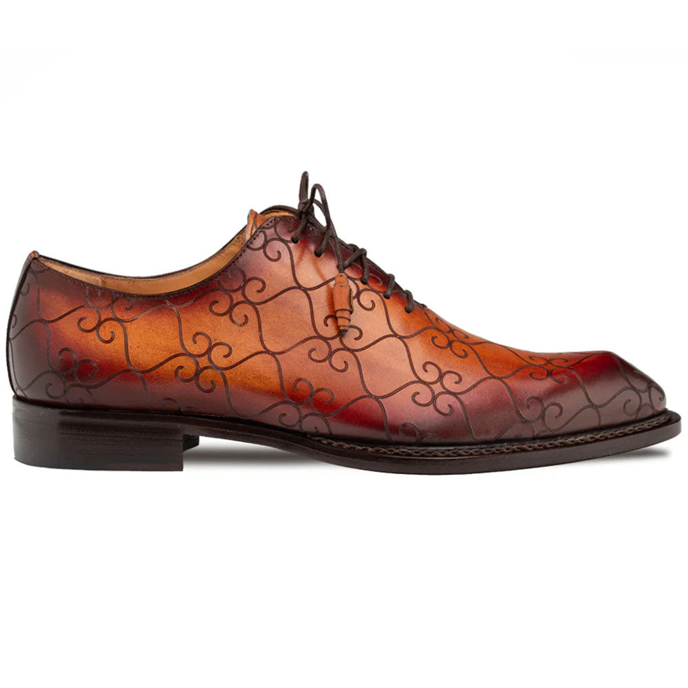 Mezlan Tribeca Laser Print Oxford Cognac / Rust (21691) - Medium
