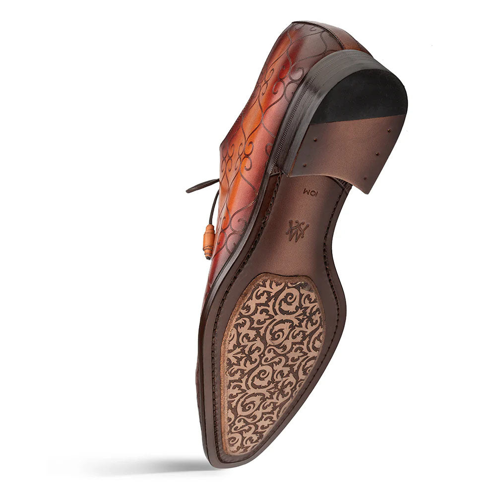 Mezlan Tribeca Laser Print Oxford Cognac / Rust (21691) - Medium