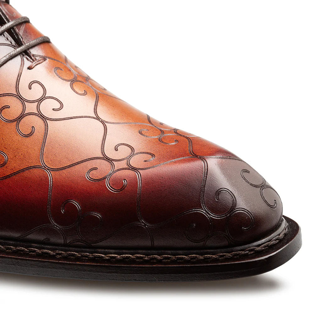 Mezlan Tribeca Laser Print Oxford Cognac / Rust (21691) - Medium