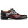 Mezlan Galante Oxford: Tri-Tone Black Cap Toe Leather Shoe - 21693