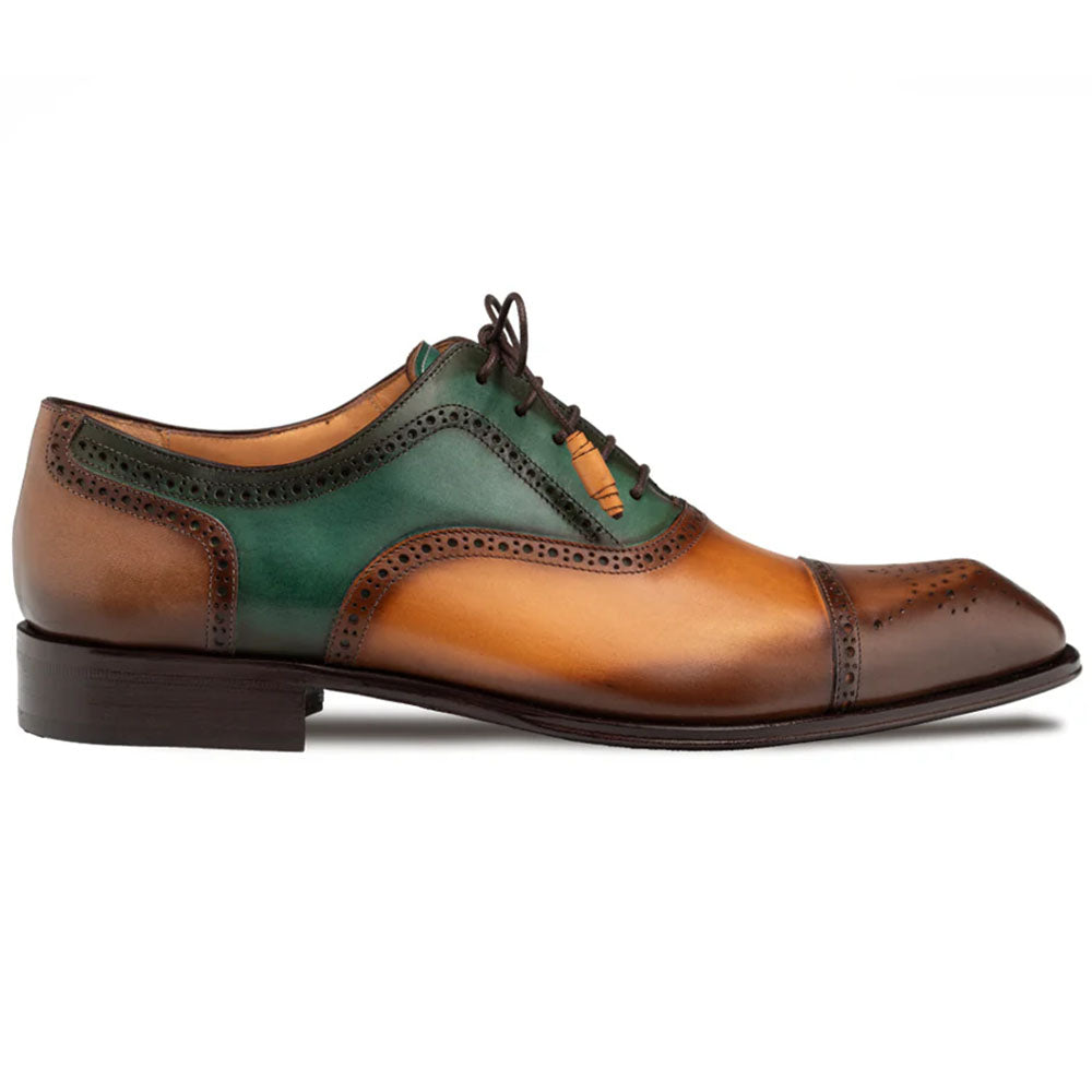 Mezlan Galante Tri-Tone Cap Toe Oxford Brown / Multi (21693) - Medium