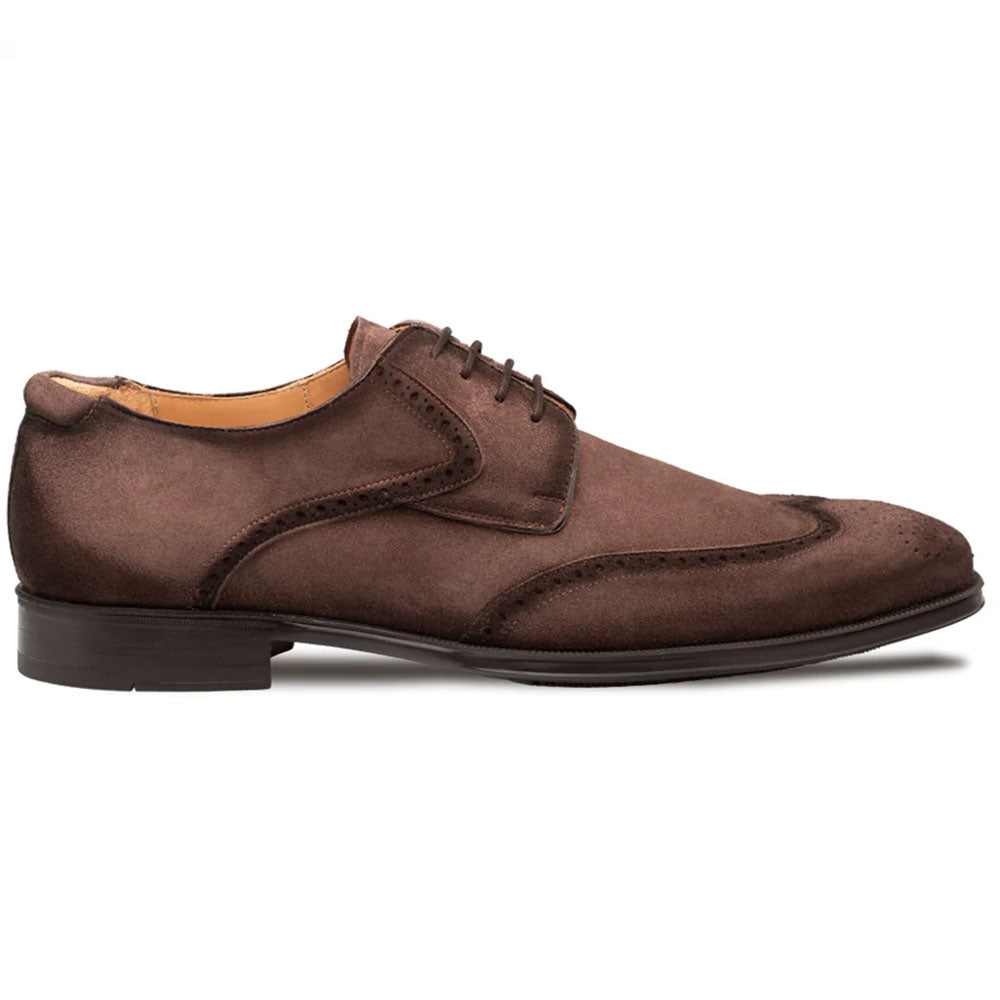 Mezlan Benante Suede Wing Tip Derby Brown (21715) - Medium