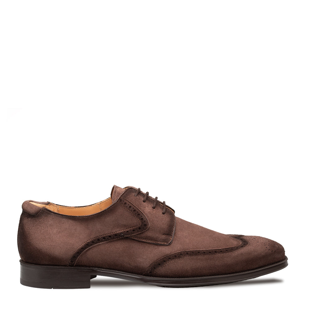 Mezlan Benante Suede Wingtip Derby - Luxury Men's Shoes