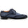 Mezlan Benante Navy Suede Wingtip Derby - Luxury Italian Shoes (21715)
