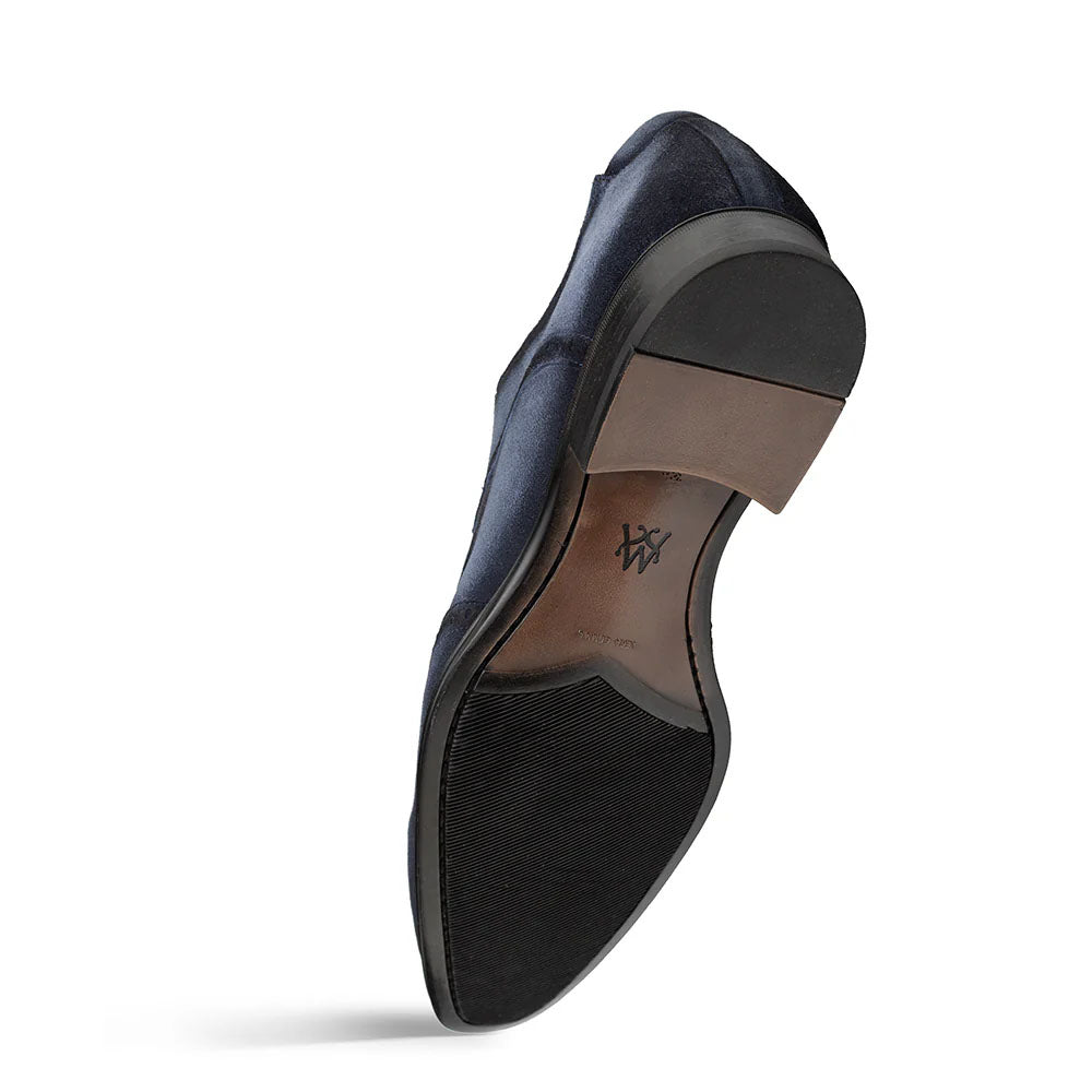 Mezlan Benante Suede Wing Tip Derby Navy (21715) - Medium