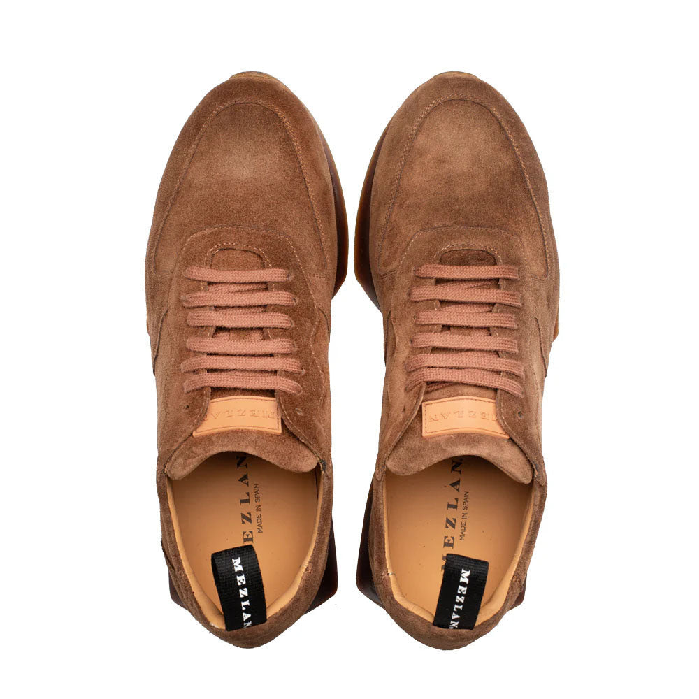 Mezlan Carlucci Suede Sneaker - Tan - Medium