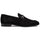 Mezlan Bracco Suede Ornament Loafer Black (21735)