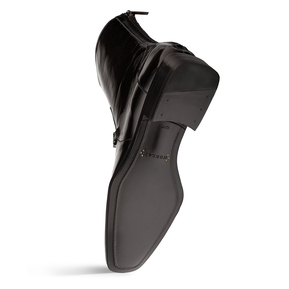 Mezlan Buscemi Hi-Shine Ornament Boot - Luxury Leather Dress Boot - 8