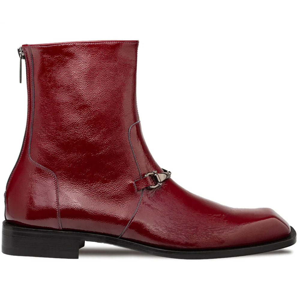 Mezlan Buscemi Hi-Shine Ornament Boot Burgundy (21739) - Medium