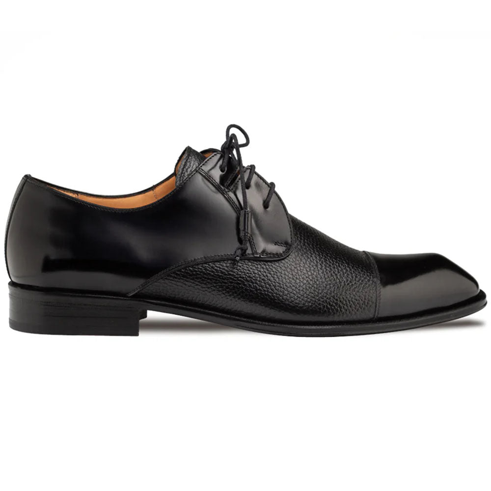 Mezlan Capello Hi-Shine/Calf Derby - Black