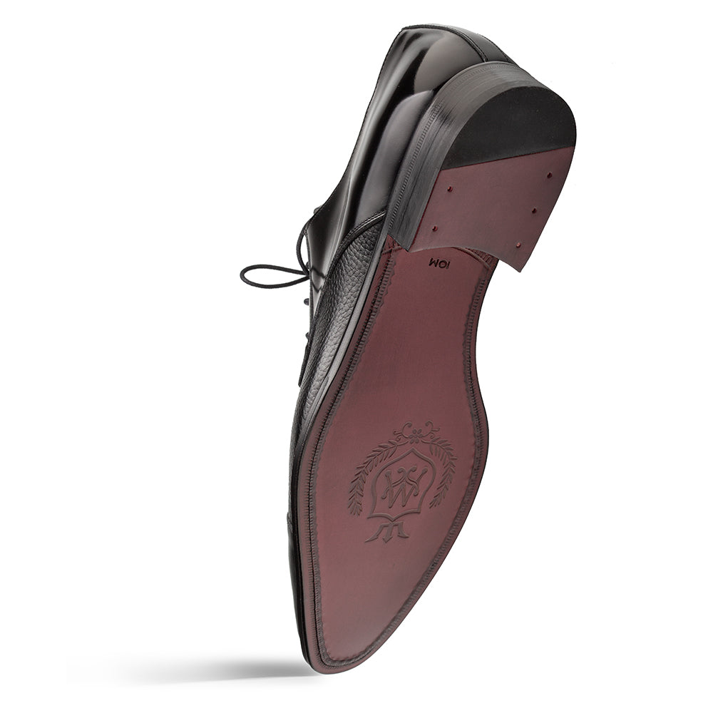 Mezlan Capello Hi-Shine Calf Derby - Luxury Men's Dress Shoe - 8