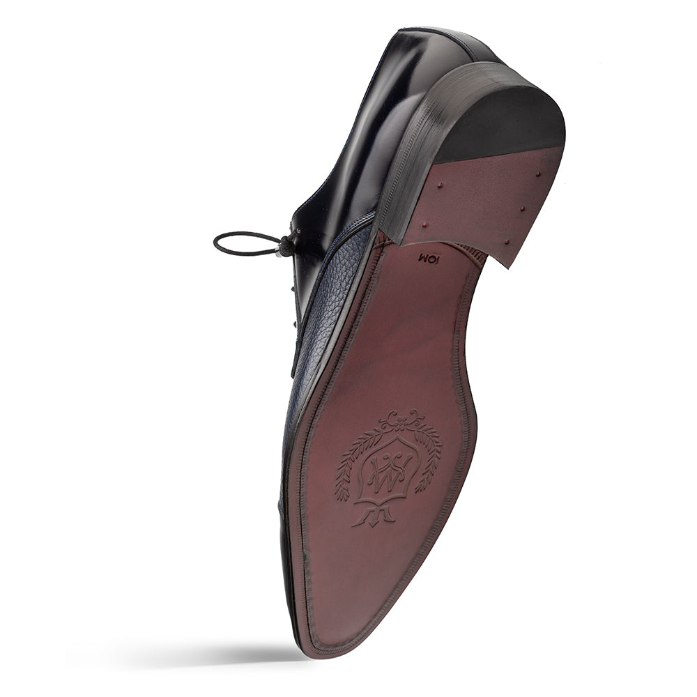 Mezlan Capello Hi-Shine Calf Derby - Luxury Men's Dress Shoe - 8