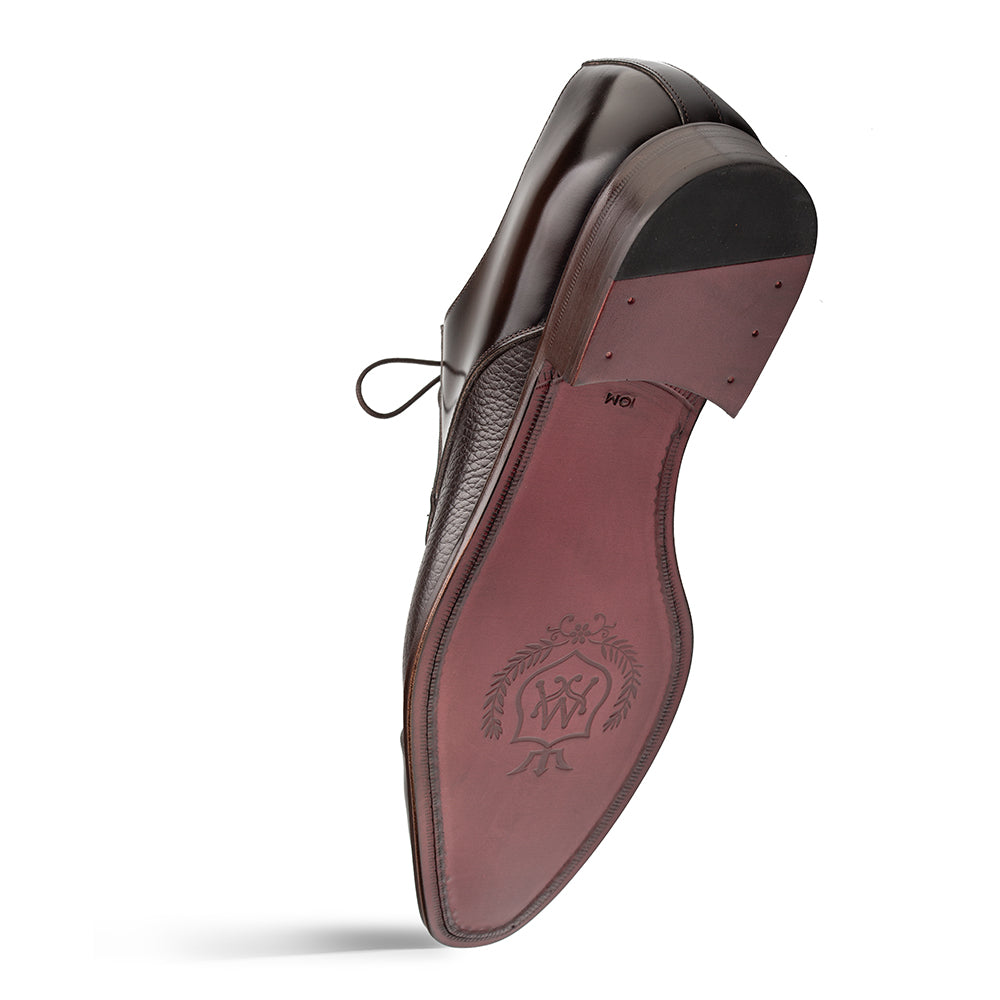 Mezlan Capello Hi-Shine Calf Derby - Luxury Men's Dress Shoe - 8