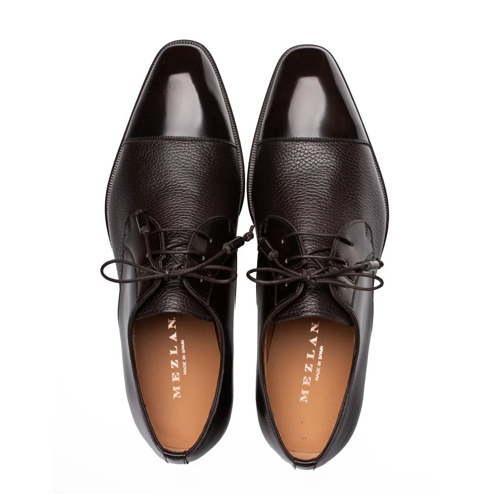 Mezlan Capello Hi-Shine Calf Derby Brown (21744) - Medium