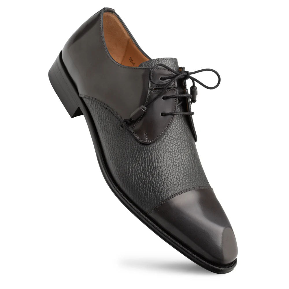 Mezlan Capello Hi-Shine/Calf Derby - Grey - Medium