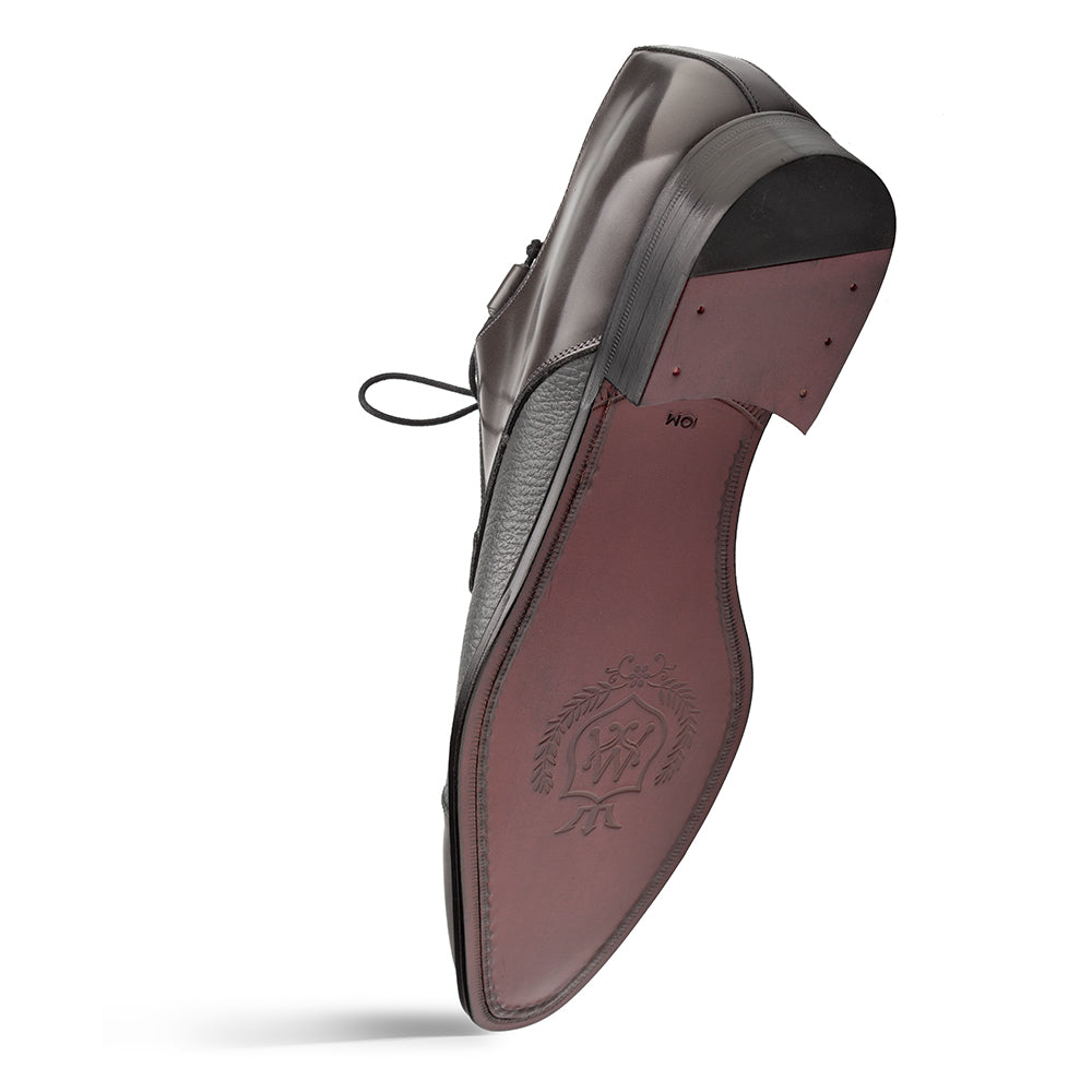 Mezlan Capello Hi-Shine Calf Derby - Luxury Men's Dress Shoe - 8