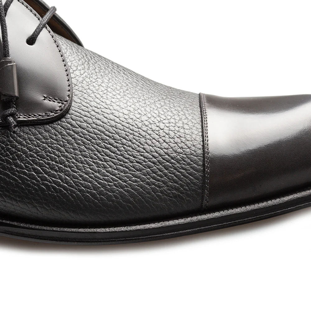 Mezlan Capello Hi-Shine/Calf Derby - Grey - Medium