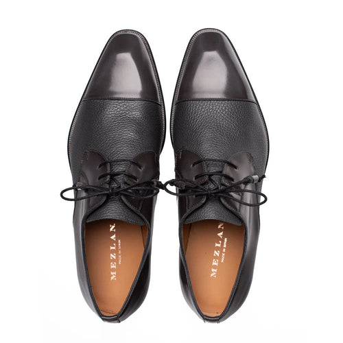 Mezlan Capello Hi-Shine/Calf Derby - Grey