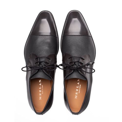 Mezlan Capello Hi-Shine Calf Derby - Luxury Men's Dress Shoe