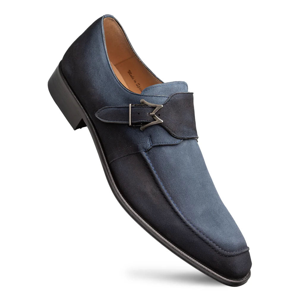 Mezlan Diesel Suede Monk Strap Royal (21745) - Medium