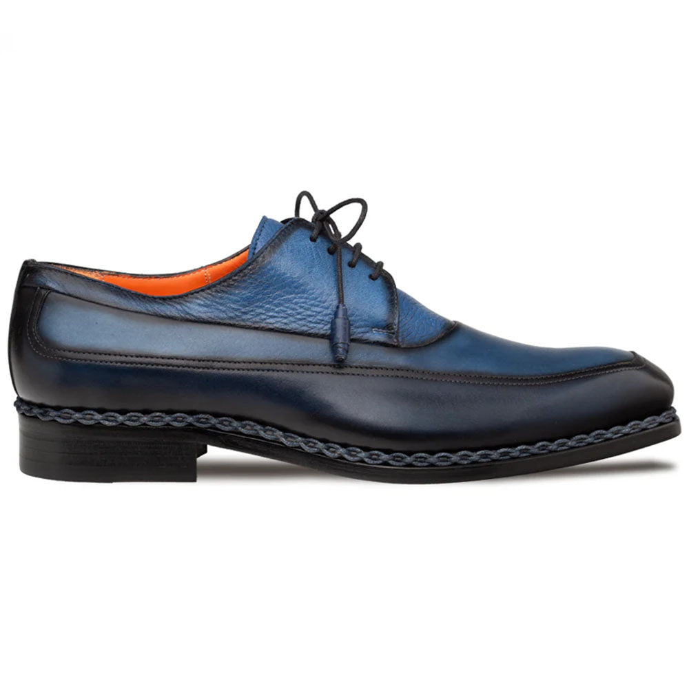 Mezlan Bowery Calf & Deer Derby Navy / Multi (21746)
