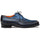 Mezlan Bowery Derby: Navy Calf & Deer Leather Shoes (21746)