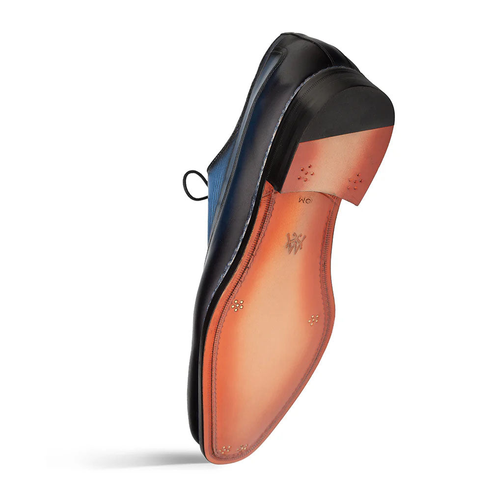 Mezlan Bowery Calf & Deer Derby Navy / Multi (21746) - Medium