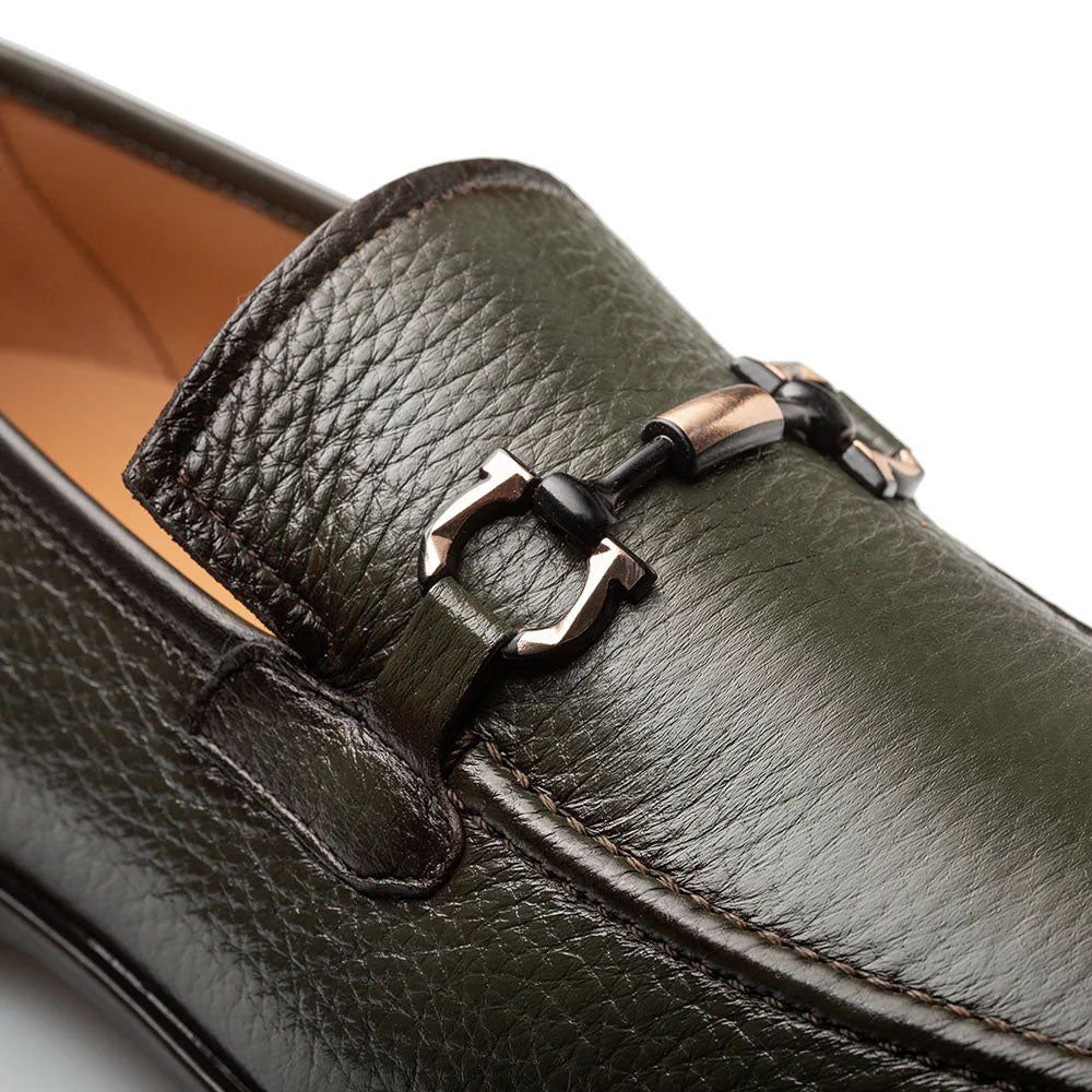 Mezlan Marinelli Deer Ornament Slip-On Olive (21749) - Medium