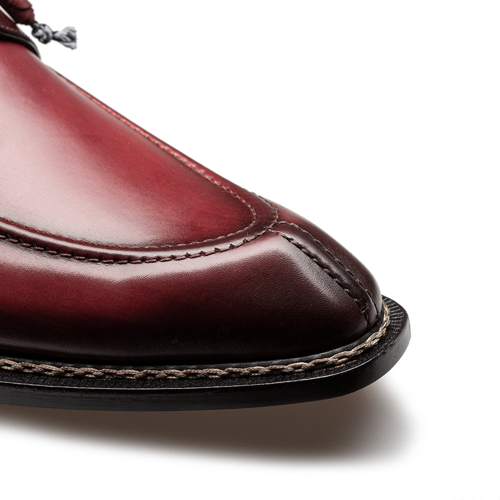 Mezlan Belmonte Patina Calf Derby - Luxury Italian Leather Shoes - 8