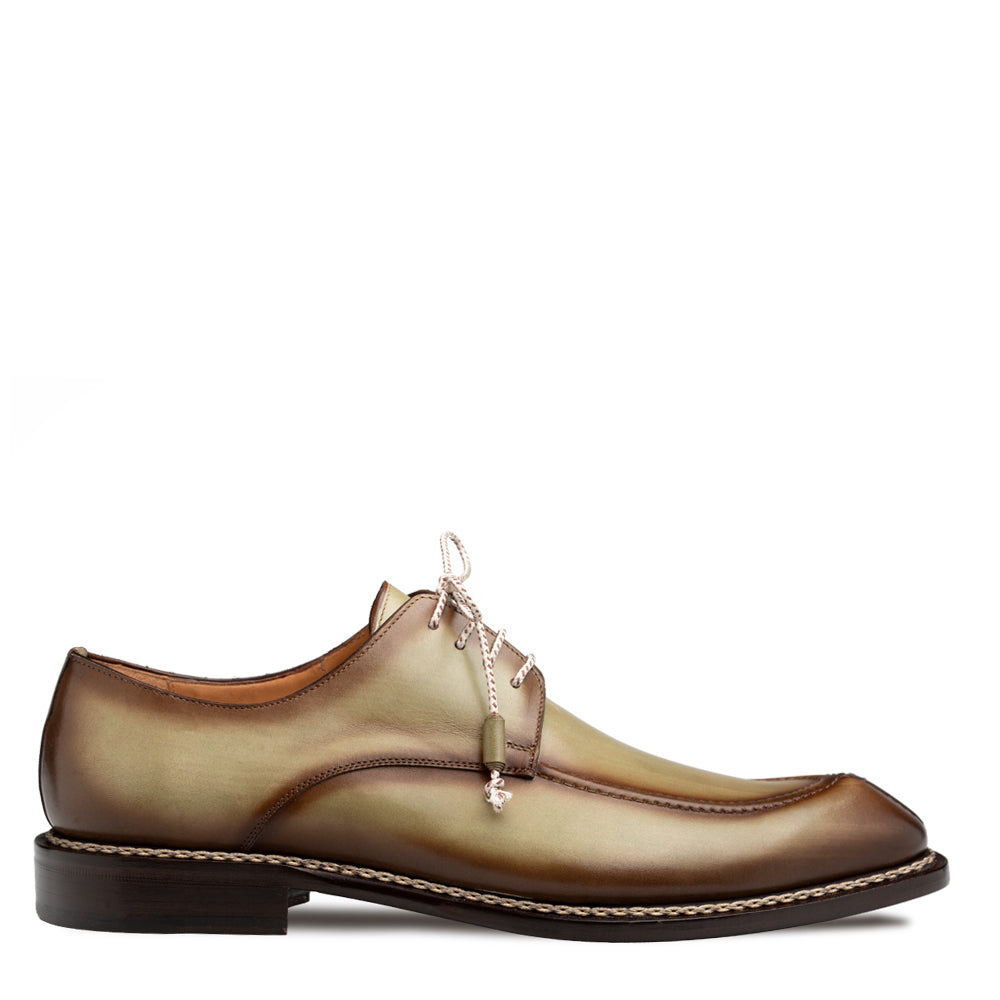 Mezlan Belmonte Patina Calf Derby - Luxury Italian Leather Shoes - 8