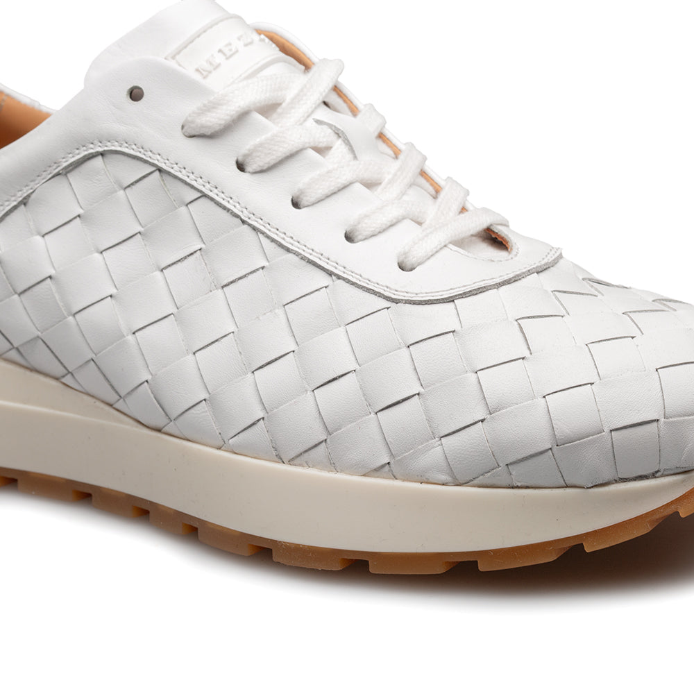 Mezlan Concha Woven Calf Leather Sneaker - 8
