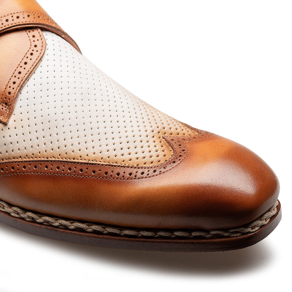 Mezlan Blanes Spectator Monk Strap - 8