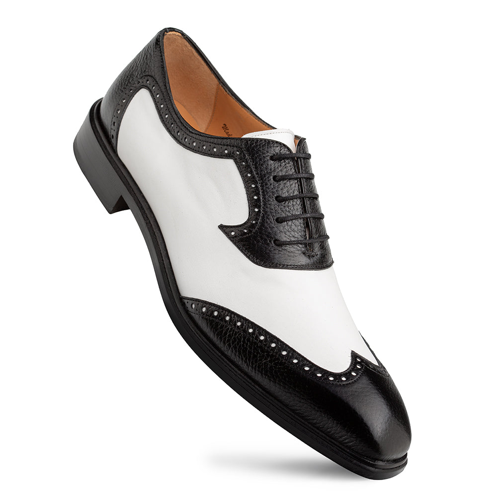 Mezlan Deer Wingtip Oxford: Luxurious Leather Dress Shoe - 8