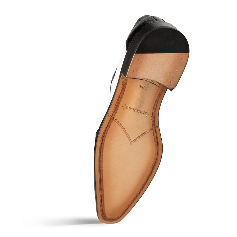 Mezlan Deer Wingtip Oxford: Luxurious Leather Dress Shoe - 8