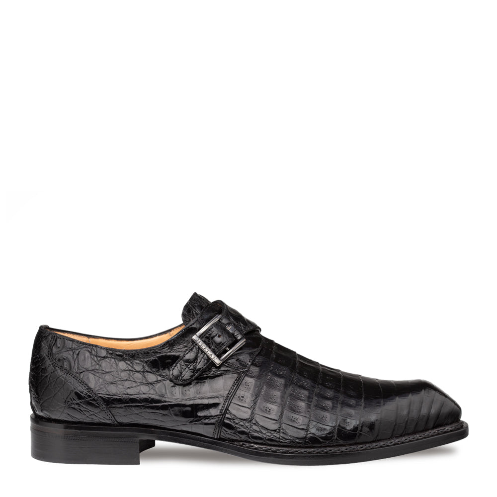 Mezlan Gigolo Crocodile Monk Strap - 10 1/2