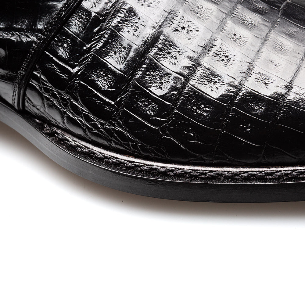 Mezlan Gigolo Crocodile Monk Strap - 10 1/2