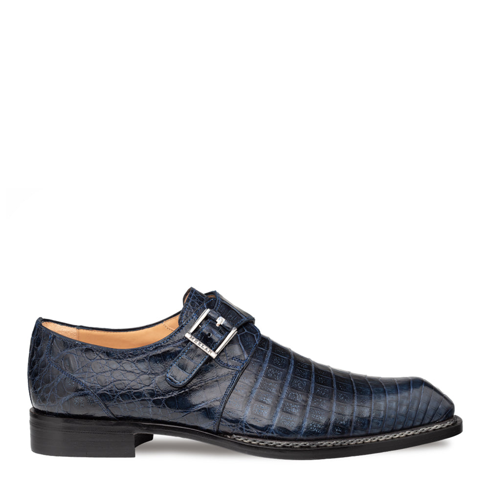 Mezlan Gigolo Crocodile Monk Strap - 10 1/2