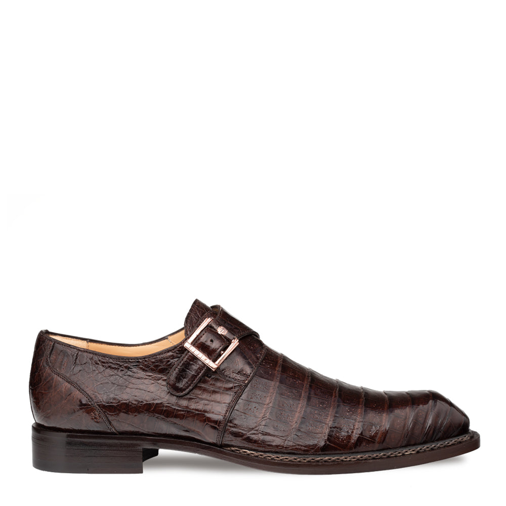 Mezlan Gigolo Crocodile Monk Strap - 10 1/2