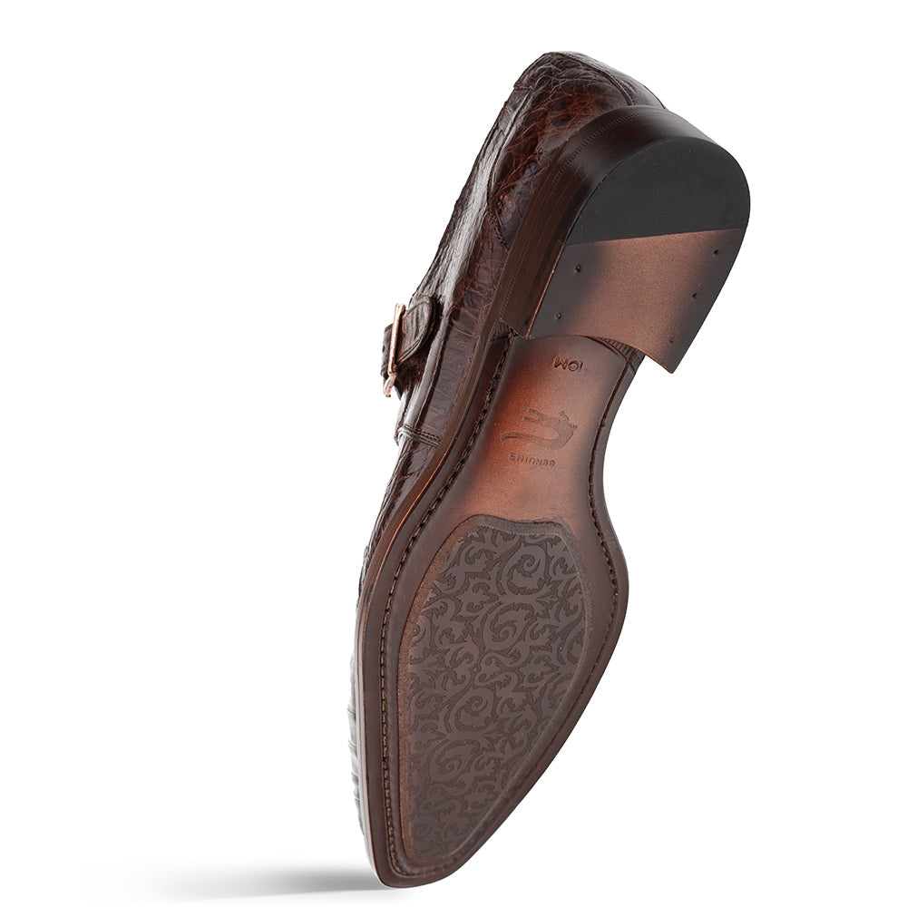 Mezlan Gigolo Crocodile Monk Strap - 10 1/2
