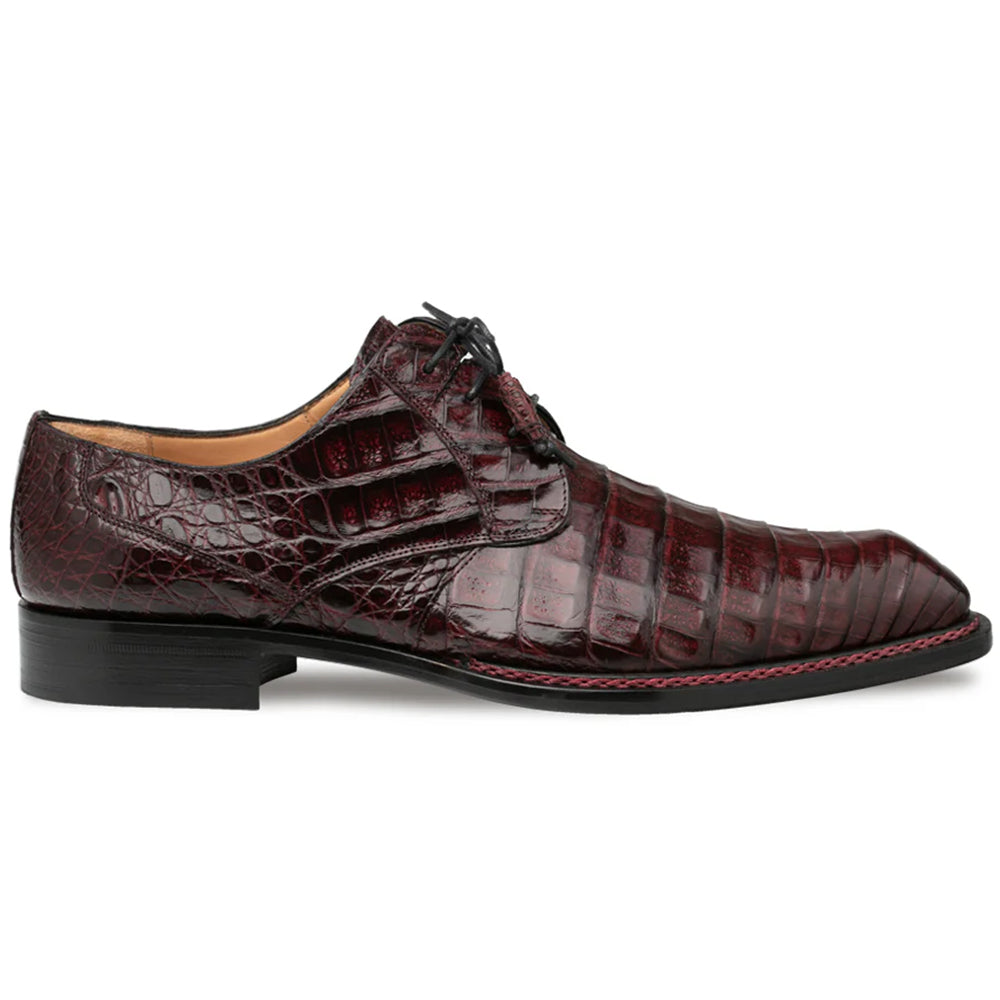 Mezlan Cratos Crocodile Derby Burgundy (50070-F) - Medium
