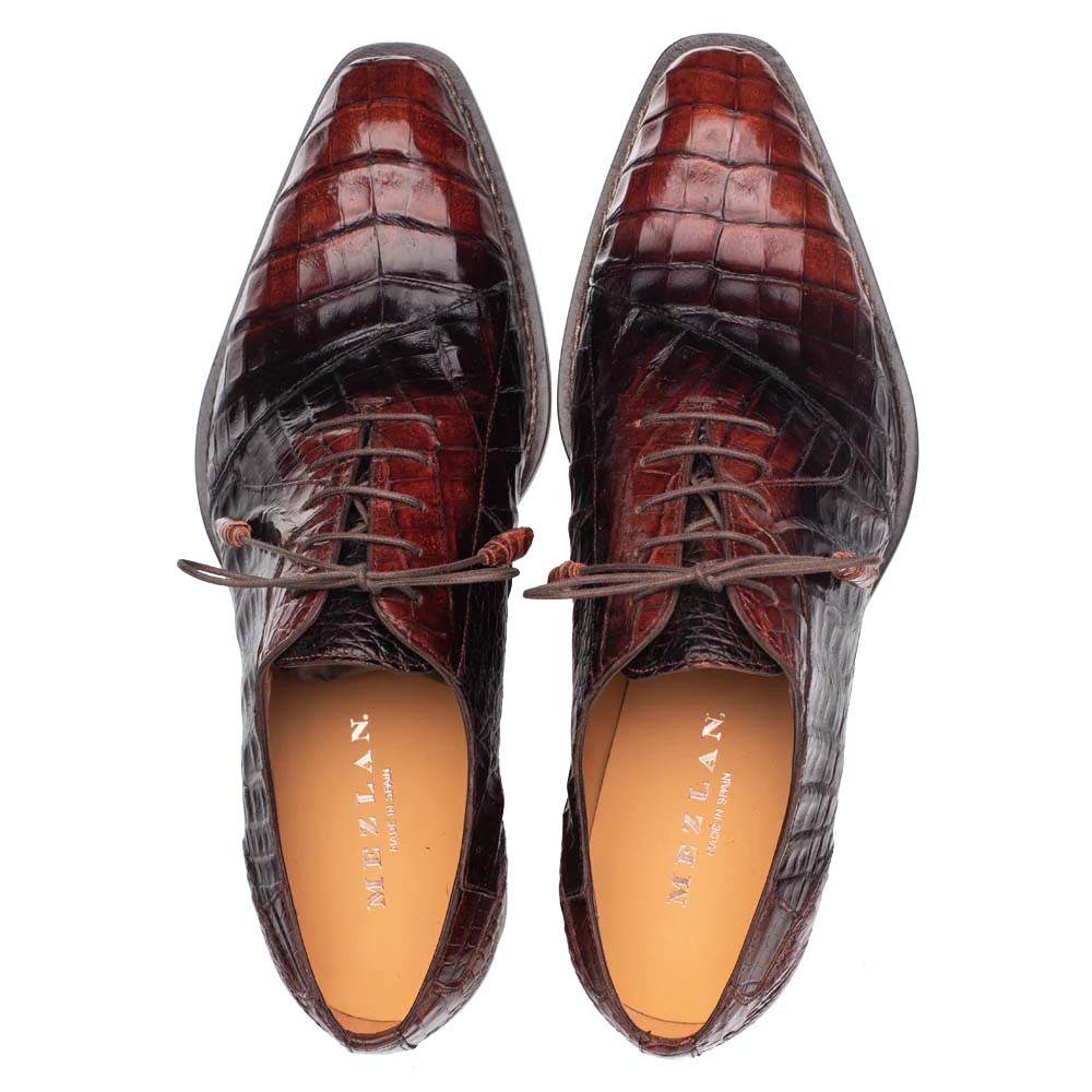 Mezlan Pueblo Crocodile Oxford Sport / Chocolate (50115-F) - Medium