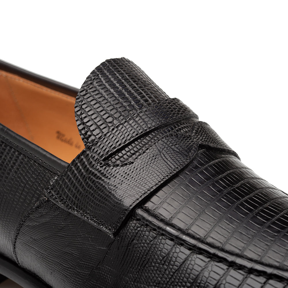 Mezlan Mayor Lizard Penny Loafer - 8