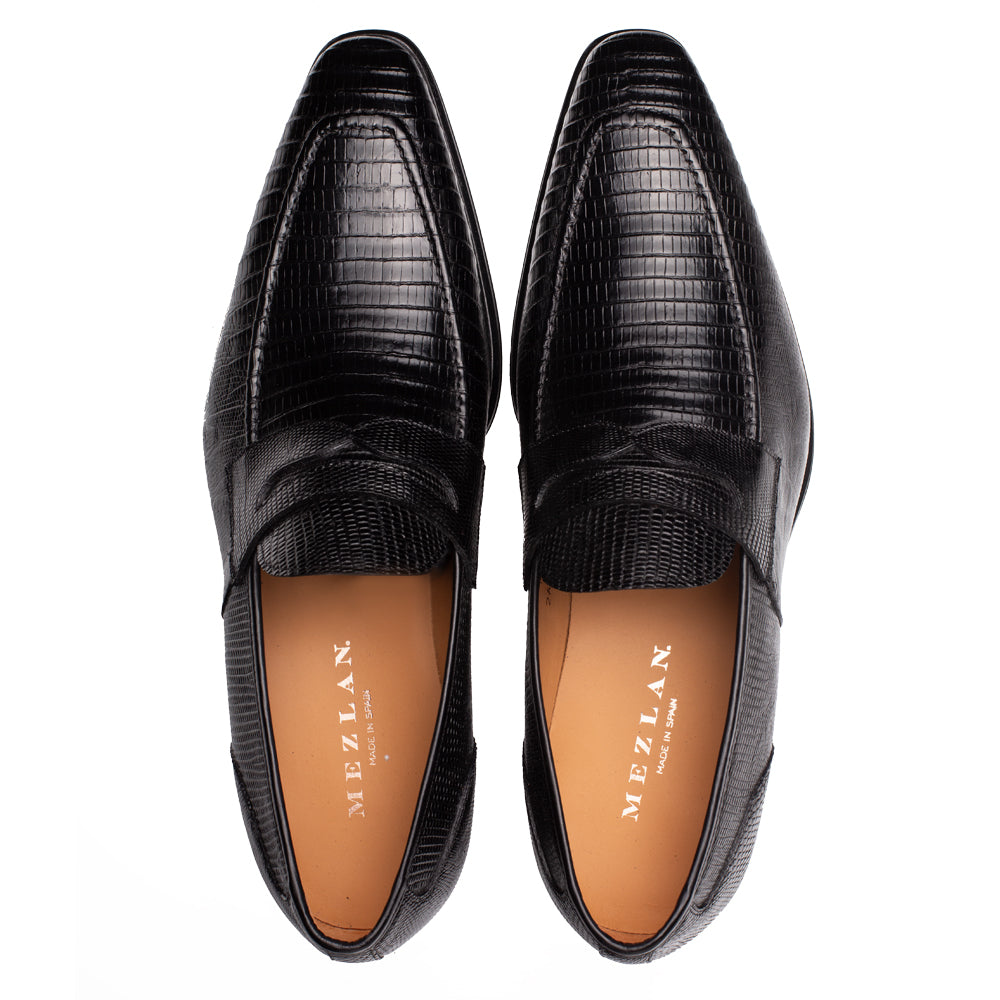 Mezlan Mayor Lizard Penny Loafer - 8