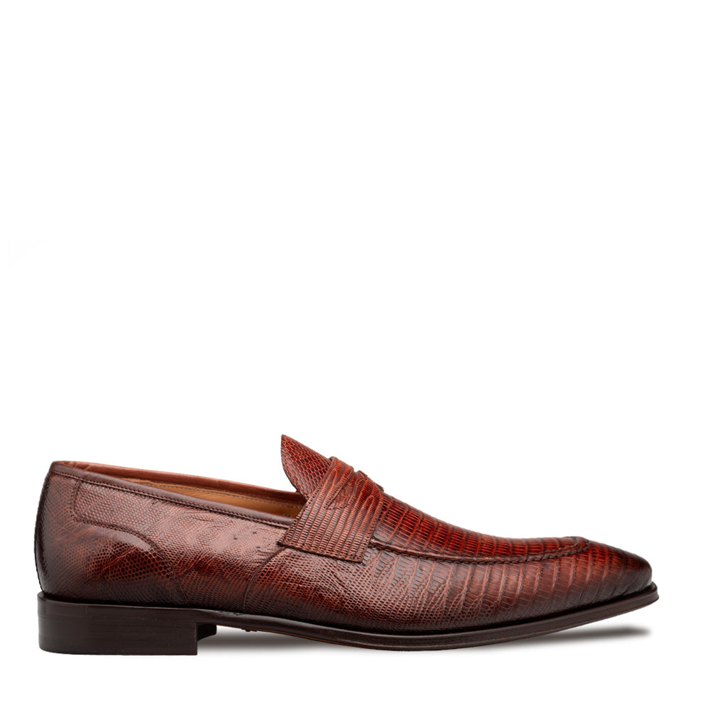 Mezlan Mayor Lizard Penny Loafer - 8